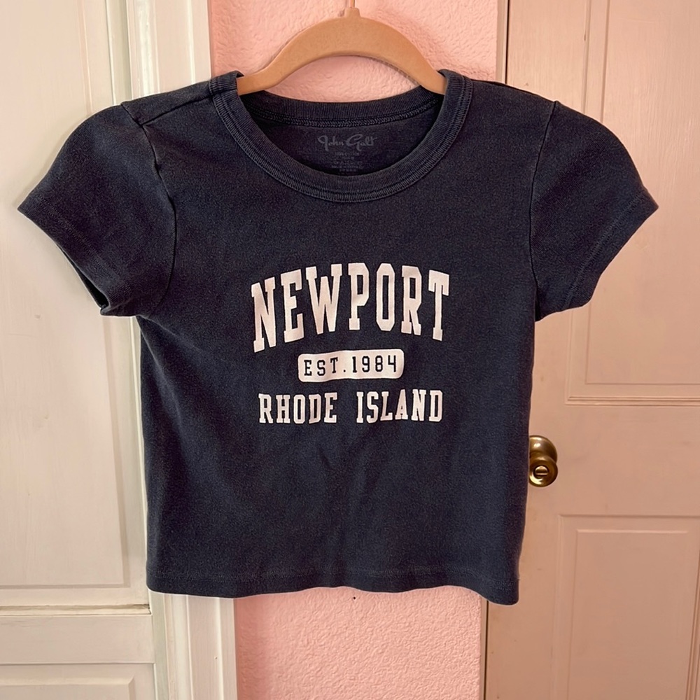 Blue Brandy Melville Baby Tee